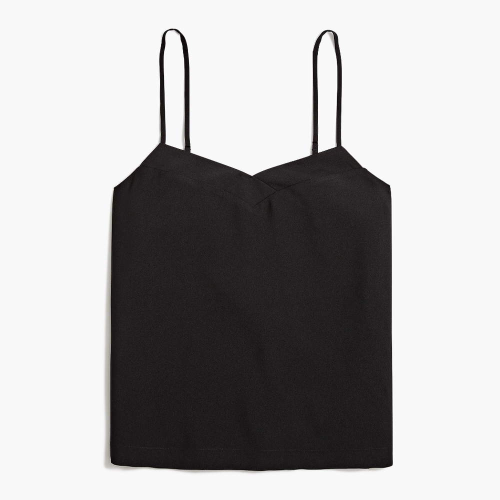 New! J Crew V-neck Black Cami Camisole Tank Top NWT - Picture 4 of 10
